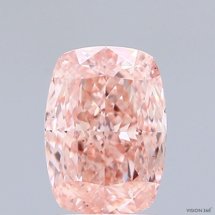 Loose Diamond - CUSHION MODIFIED 2.01ct Fancy Vivid Pink VS1: Loose Diamond - CUSHION MODIFIED 2.01ct Fancy Vivid Pink VS1 Source: This is a real non-mined Diamond that has been grown in a lab Shape: CUSHION MODIFIED Carats: 2.01 Color: Fancy Vivid Pink Certific