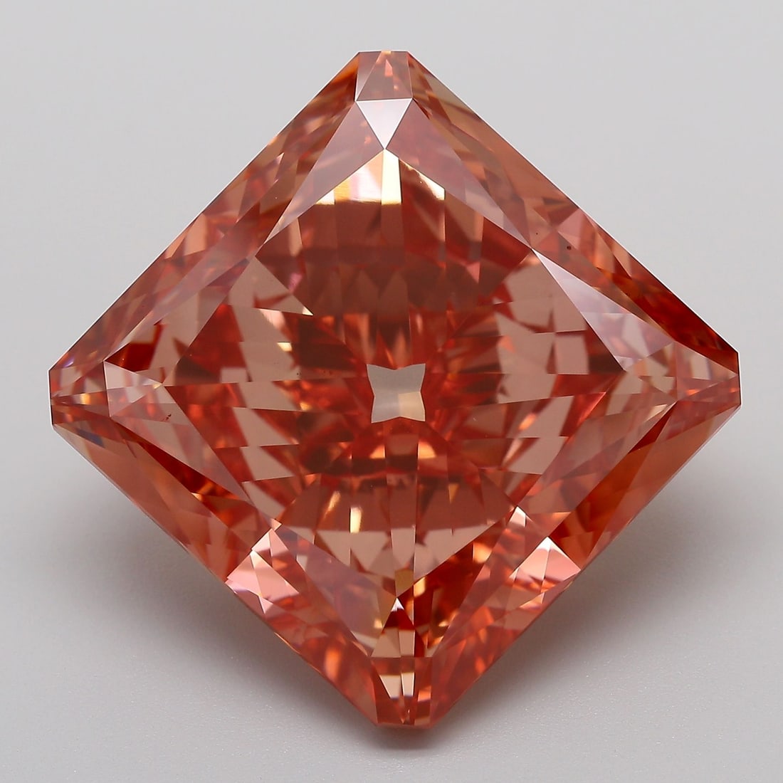 Loose Diamond - SQUARE RADIANT 27.51ct Fancy Vivid Pink VS1: Loose Diamond - SQUARE RADIANT 27.51ct Fancy Vivid Pink VS1 Source: This is a real non-mined Diamond that has been grown in a lab Shape: SQUARE RADIANT Carats: 27.51 Color: Fancy Vivid Pink Certificat