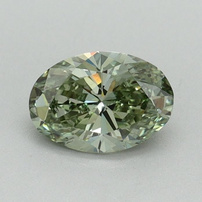 Loose Diamond - OVAL 0.57ct Fancy Vivid Green VS1: Loose Diamond - OVAL 0.57ct Fancy Vivid Green VS1 Source: This is a real non-mined Diamond that has been grown in a lab Shape: OVAL Carats: 0.57 Color: Fancy Vivid Green Certification: IGI Video:
