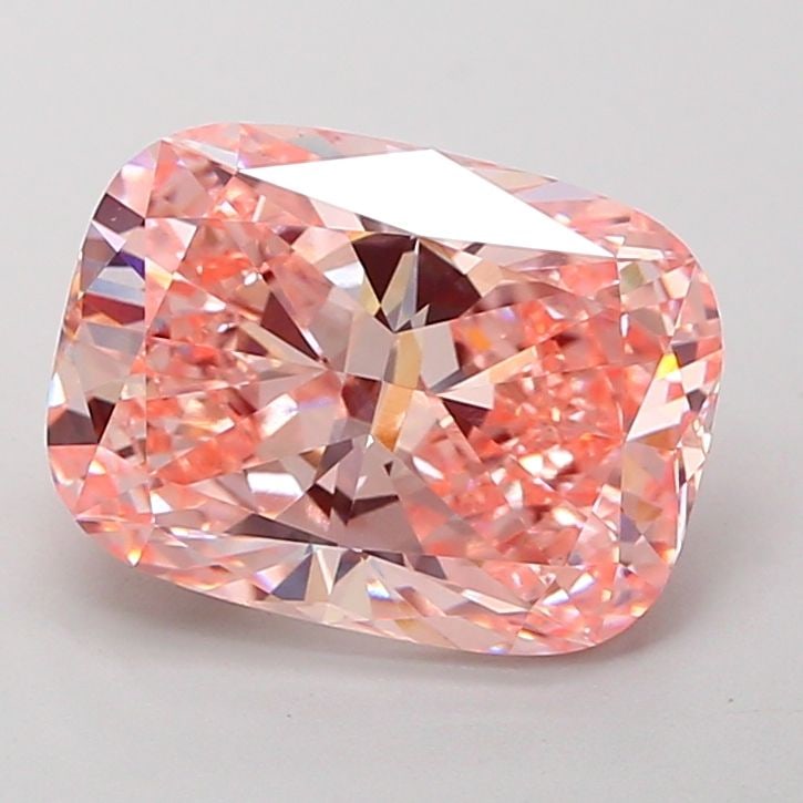 Loose Diamond - CUSHION MODIFIED 4.01ct Fancy Vivid Pink VVS2: Loose Diamond - CUSHION MODIFIED 4.01ct Fancy Vivid Pink VVS2 Source: This is a real non-mined Diamond that has been grown in a lab Shape: CUSHION MODIFIED Carats: 4.01 Color: Fancy Vivid Pink Certifi