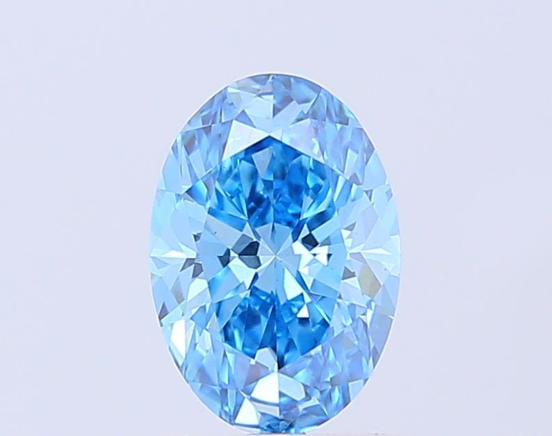 Loose Diamond - OVAL 1.54ct Fancy Vivid Blue VS1: Loose Diamond - OVAL 1.54ct Fancy Vivid Blue VS1 Source: This is a real non-mined Diamond that has been grown in a lab Shape: OVAL Carats: 1.54 Color: Fancy Vivid Blue Certification: IGI Video: