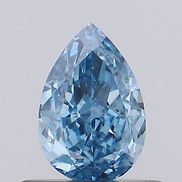Loose Diamond - PEAR 0.55ct Fancy Vivid Blue VS1: Loose Diamond - PEAR 0.55ct Fancy Vivid Blue VS1 Source: This is a real non-mined Diamond that has been grown in a lab Shape: PEAR Carats: 0.55 Color: Fancy Vivid Blue Certification: IGI Video: