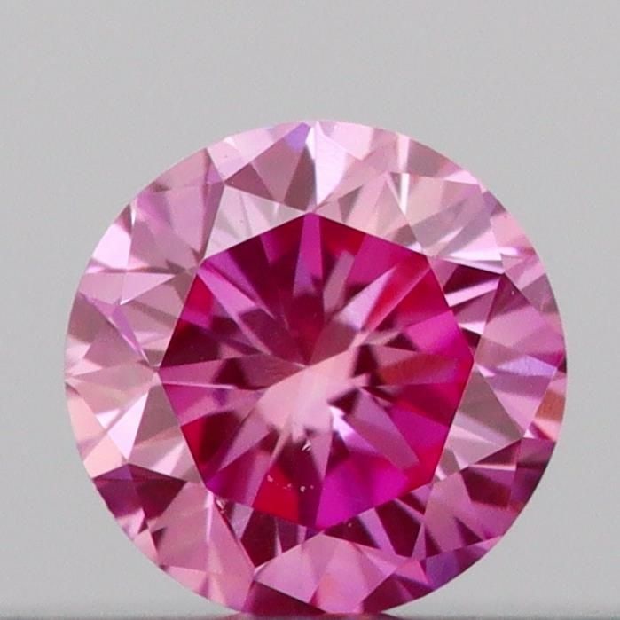 Loose Diamond - ROUND 0.13ct Fancy Vivid Pink VS1: Loose Diamond - ROUND 0.13ct Fancy Vivid Pink VS1 Source: This is a real non-mined Diamond that has been grown in a lab Shape: ROUND Carats: 0.13 Color: Fancy Vivid Pink Certification: IGI Video: