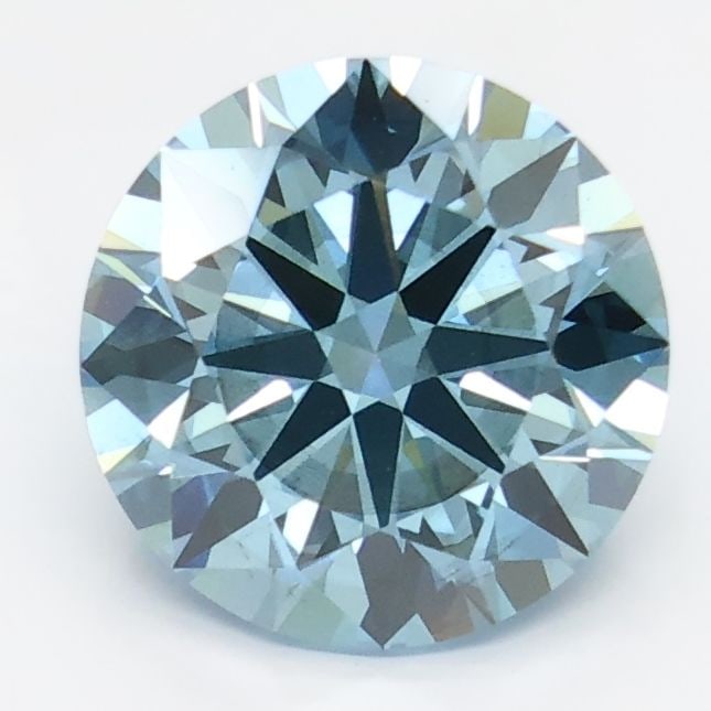 Loose Diamond - ROUND 2.56ct Fancy Vivid Blue SI1: Loose Diamond - ROUND 2.56ct Fancy Vivid Blue SI1 Source: This is a real non-mined Diamond that has been grown in a lab Shape: ROUND Carats: 2.56 Color: Fancy Vivid Blue Certification: NONE Video: