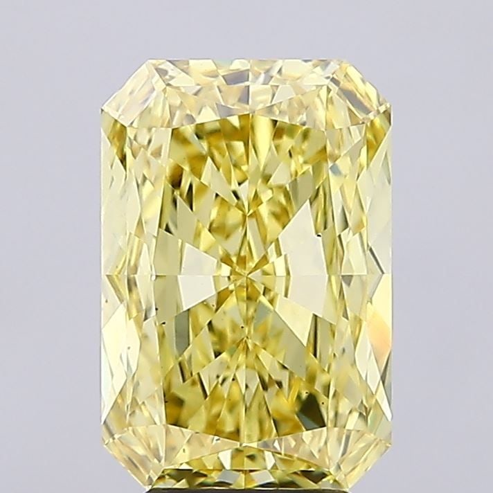 Loose Diamond - RADIANT 4.46ct Fancy Vivid Yellow VS1: Loose Diamond - RADIANT 4.46ct Fancy Vivid Yellow VS1 Source: This is a real non-mined Diamond that has been grown in a lab Shape: RADIANT Carats: 4.46 Color: Fancy Vivid Yellow Certification: IGI Vid