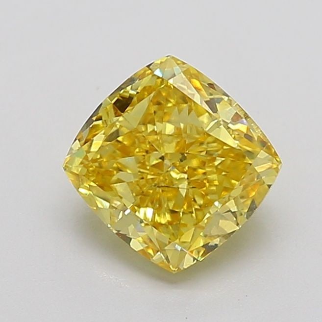 Loose Diamond - CUSHION MODIFIED 1.91ct Fancy Vivid Yellow SI1: Loose Diamond - CUSHION MODIFIED 1.91ct Fancy Vivid Yellow SI1 Source: This is a real non-mined Diamond that has been grown in a lab Shape: CUSHION MODIFIED Carats: 1.91 Color: Fancy Vivid Yellow Cert