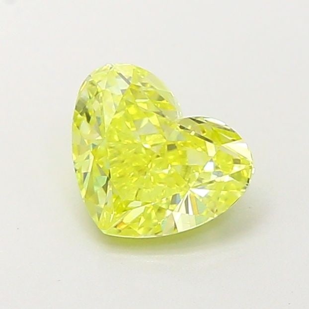 Loose Diamond - HEART 0.87ct Fancy Intense Yellow VVS2: Loose Diamond - HEART 0.87ct Fancy Intense Yellow VVS2 Source: This is a real non-mined Diamond that has been grown in a lab Shape: HEART Carats: 0.87 Color: Fancy Intense Yellow Certification: IGI Vi