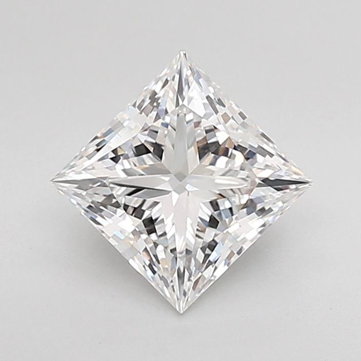 Loose Diamond - PRINCESS 2.06ct E VVS2: Loose Diamond - PRINCESS 2.06ct E VVS2 Source: This is a real non-mined Diamond that has been grown in a lab Shape: PRINCESS Carats: 2.06 Color: E Clarity: VVS2 Certification: IGI Video: