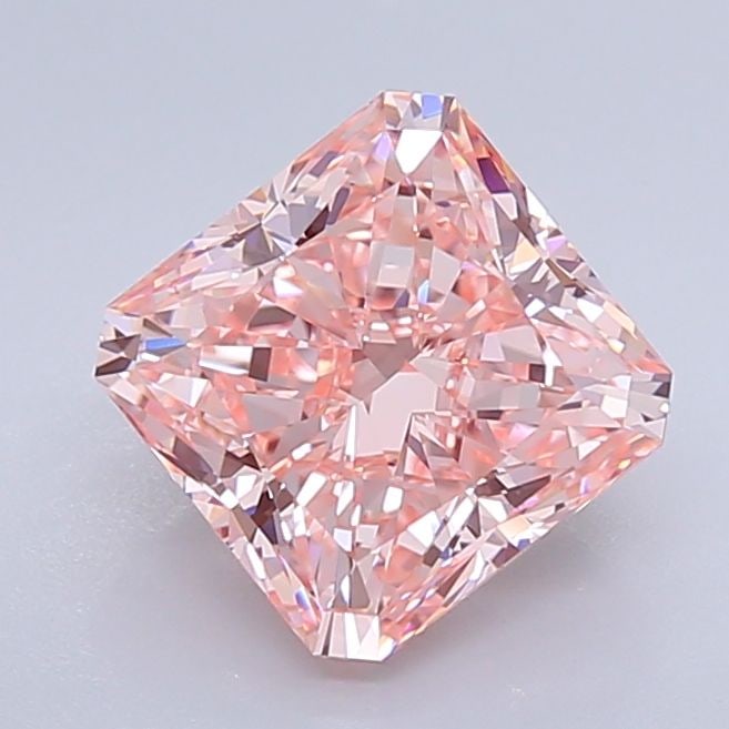Loose Diamond - SQUARE RADIANT 4.02ct Fancy Vivid Pink VVS2: Loose Diamond - SQUARE RADIANT 4.02ct Fancy Vivid Pink VVS2 Source: This is a real non-mined Diamond that has been grown in a lab Shape: SQUARE RADIANT Carats: 4.02 Color: Fancy Vivid Pink Certificati