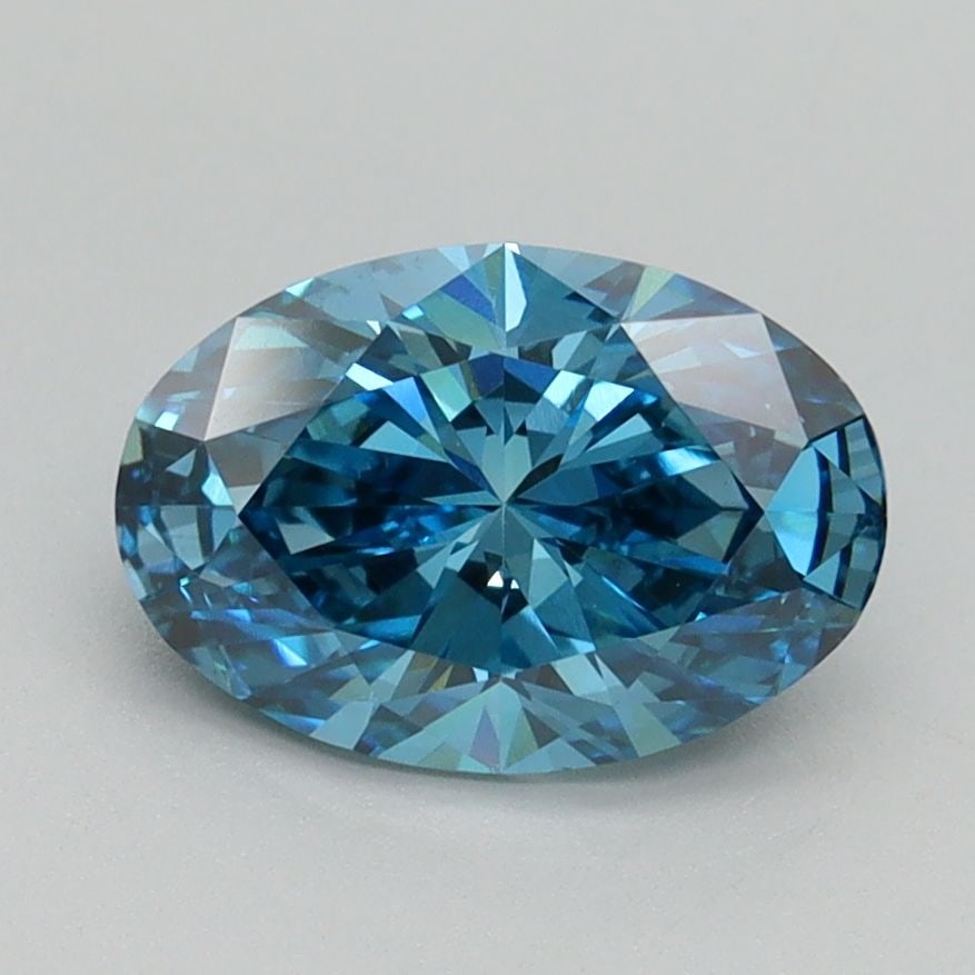 Loose Diamond - OVAL 1.59ct Fancy Vivid Blue VS1: Loose Diamond - OVAL 1.59ct Fancy Vivid Blue VS1 Source: This is a real non-mined Diamond that has been grown in a lab Shape: OVAL Carats: 1.59 Color: Fancy Vivid Blue Certification: IGI Video: