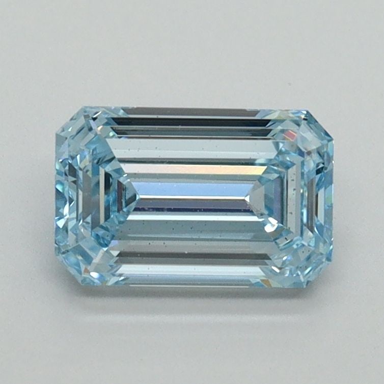 Loose Diamond - EMERALD 1.04ct Fancy Intense Blue VS2: Loose Diamond - EMERALD 1.04ct Fancy Intense Blue VS2 Source: This is a real non-mined Diamond that has been grown in a lab Shape: EMERALD Carats: 1.04 Color: Fancy Intense Blue Certification: IGI Vid