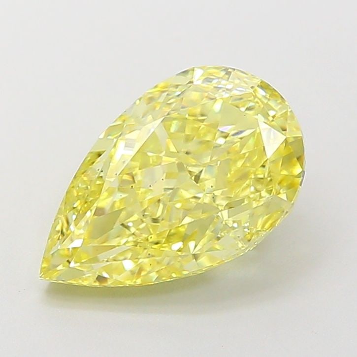 Loose Diamond - PEAR 2.43ct Fancy Intense Yellow VS2: Loose Diamond - PEAR 2.43ct Fancy Intense Yellow VS2 Source: This is a real non-mined Diamond that has been grown in a lab Shape: PEAR Carats: 2.43 Color: Fancy Intense Yellow Certification: IGI Video