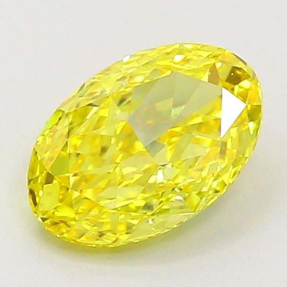 Loose Diamond - OVAL 1.01ct Fancy Vivid Yellow VS2: Loose Diamond - OVAL 1.01ct Fancy Vivid Yellow VS2 Source: This is a real non-mined Diamond that has been grown in a lab Shape: OVAL Carats: 1.01 Color: Fancy Vivid Yellow Certification: IGI Video: