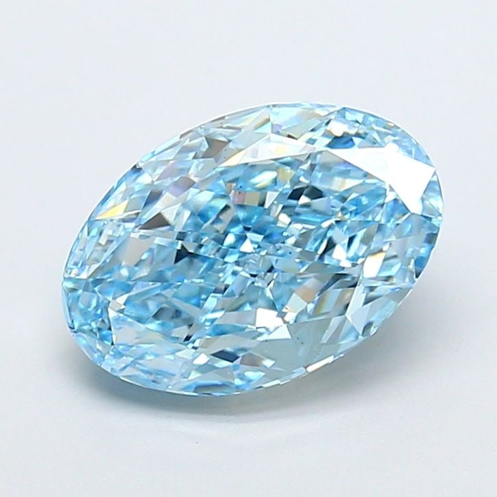 Loose Diamond - OVAL 3.74ct Fancy Vivid Blue VS2: Loose Diamond - OVAL 3.74ct Fancy Vivid Blue VS2 Source: This is a real non-mined Diamond that has been grown in a lab Shape: OVAL Carats: 3.74 Color: Fancy Vivid Blue Certification: IGI Video:
