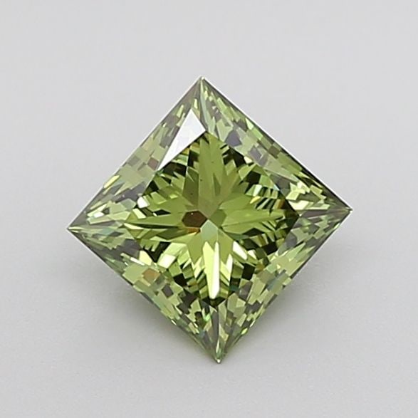Loose Diamond - PRINCESS 1.53ct Fancy Vivid Green SI1: Loose Diamond - PRINCESS 1.53ct Fancy Vivid Green SI1 Source: This is a real non-mined Diamond that has been grown in a lab Shape: PRINCESS Carats: 1.53 Color: Fancy Vivid Green Certification: IGI Vid