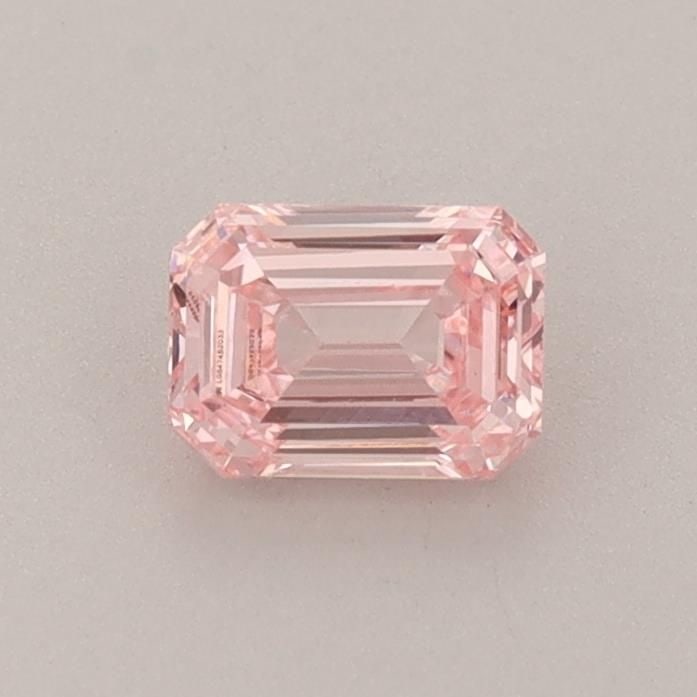 Loose Diamond - EMERALD 0.5ct Fancy Intense Pink VS2: Loose Diamond - EMERALD 0.5ct Fancy Intense Pink VS2 Source: This is a real non-mined Diamond that has been grown in a lab Shape: EMERALD Carats: 0.5 Color: Fancy Intense Pink Certification: IGI Video