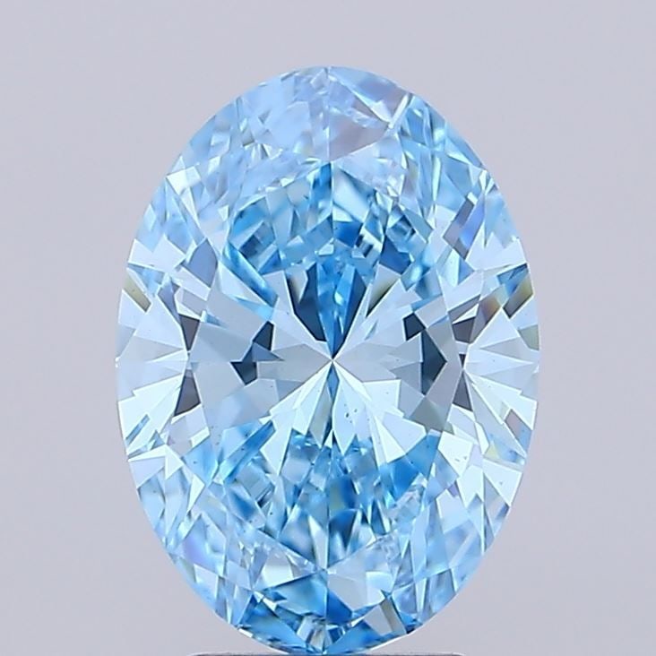 Loose Diamond - OVAL 3.5ct Fancy Vivid Blue VS1: Loose Diamond - OVAL 3.5ct Fancy Vivid Blue VS1 Source: This is a real non-mined Diamond that has been grown in a lab Shape: OVAL Carats: 3.5 Color: Fancy Vivid Blue Certification: NONE Video: