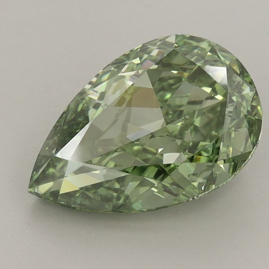 Loose Diamond - PEAR 3.39ct Fancy Vivid Green VS1: Loose Diamond - PEAR 3.39ct Fancy Vivid Green VS1 Source: This is a real non-mined Diamond that has been grown in a lab Shape: PEAR Carats: 3.39 Color: Fancy Vivid Green Certification: IGI Video: