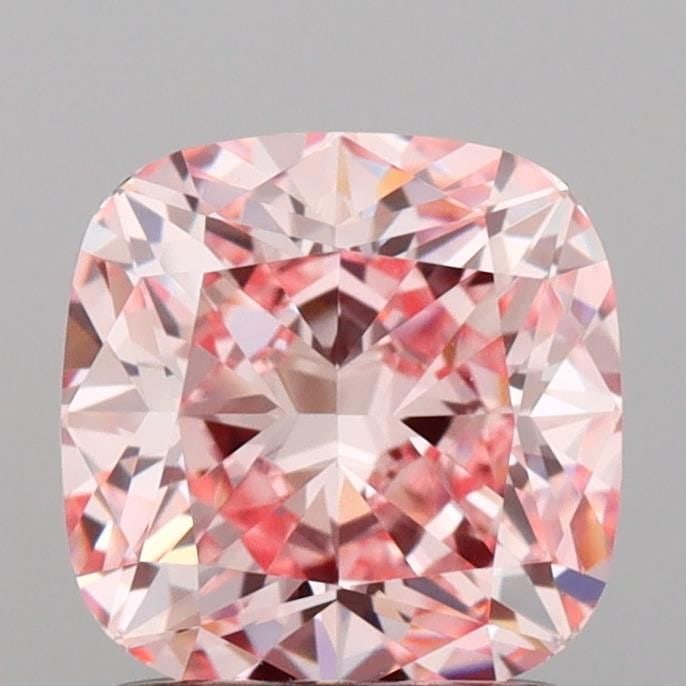 Loose Diamond - CUSHION MODIFIED 1.52ct Fancy Vivid Pink VVS2: Loose Diamond - CUSHION MODIFIED 1.52ct Fancy Vivid Pink VVS2 Source: This is a real non-mined Diamond that has been grown in a lab Shape: CUSHION MODIFIED Carats: 1.52 Color: Fancy Vivid Pink Certifi