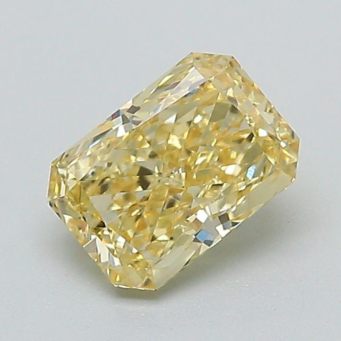 Loose Diamond - RADIANT 1.03ct Fancy Vivid Yellow VVS2: Loose Diamond - RADIANT 1.03ct Fancy Vivid Yellow VVS2 Source: This is a real non-mined Diamond that has been grown in a lab Shape: RADIANT Carats: 1.03 Color: Fancy Vivid Yellow Certification: IGI Vi