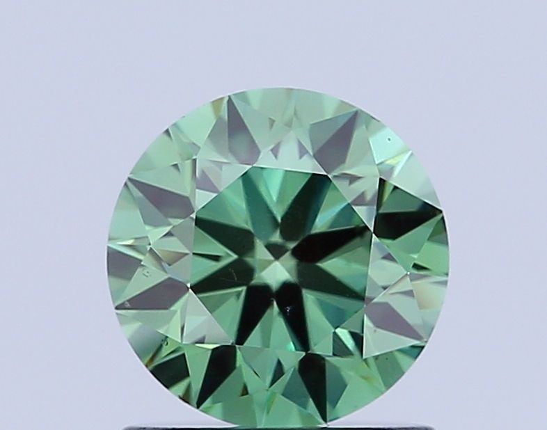Ideal Loose Diamond - ROUND 1.0ct Fancy Vivid Green VS1: Ideal Loose Diamond - ROUND 1.0ct Fancy Vivid Green VS1 Source: This is a real non-mined Diamond that has been grown in a lab Shape: ROUND Carats: 1.0 Color: Fancy Vivid Green Certification: IGI Video