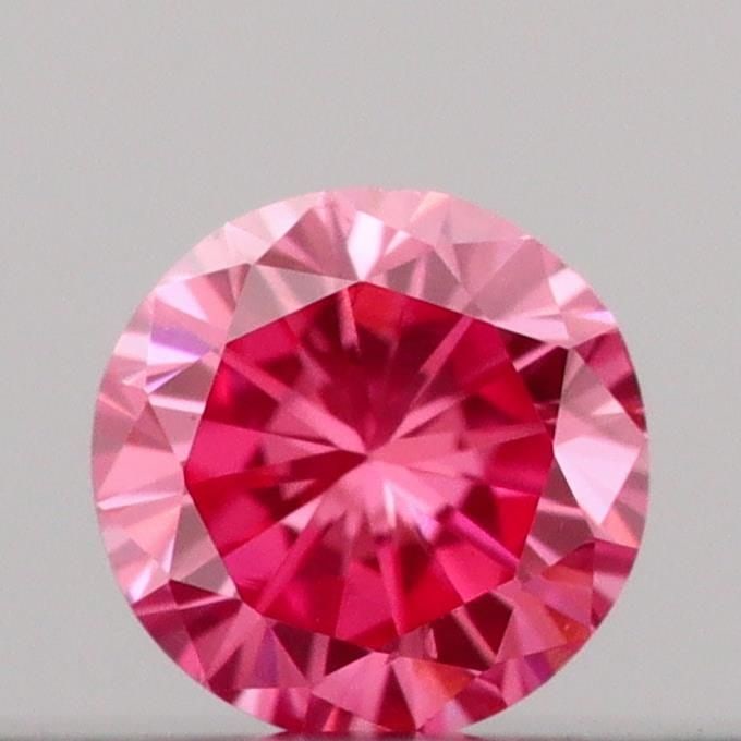 Loose Diamond - ROUND 0.09ct Fancy Vivid Pink VS2: Loose Diamond - ROUND 0.09ct Fancy Vivid Pink VS2 Source: This is a real non-mined Diamond that has been grown in a lab Shape: ROUND Carats: 0.09 Color: Fancy Vivid Pink Certification: IGI Video: