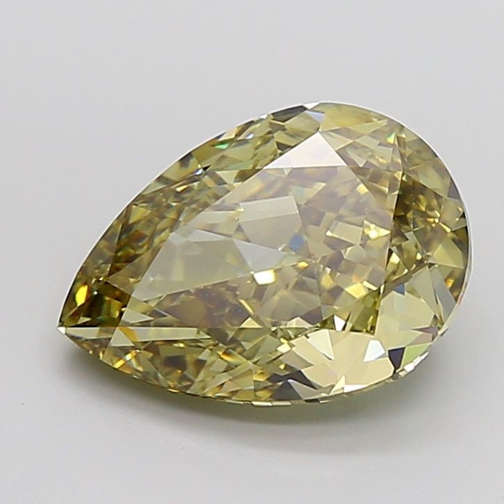 Loose Diamond - PEAR 7.07ct Fancy Intense Gray Yellow VVS2: Loose Diamond - PEAR 7.07ct Fancy Intense Gray Yellow VVS2 Source: This is a real non-mined Diamond that has been grown in a lab Shape: PEAR Carats: 7.07 Color: Fancy Intense Gray Yellow Certification