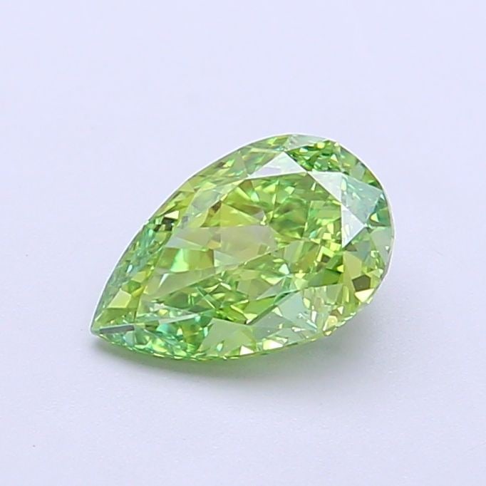 Loose Diamond - PEAR 1.01ct Fancy Vivid Green VVS1: Loose Diamond - PEAR 1.01ct Fancy Vivid Green VVS1 Source: This is a real non-mined Diamond that has been grown in a lab Shape: PEAR Carats: 1.01 Color: Fancy Vivid Green Certification: IGI Video: