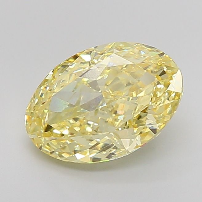 Loose Diamond - OVAL 4.52ct Fancy Vivid Yellow VVS2: Loose Diamond - OVAL 4.52ct Fancy Vivid Yellow VVS2 Source: This is a real non-mined Diamond that has been grown in a lab Shape: OVAL Carats: 4.52 Color: Fancy Vivid Yellow Certification: IGI Video: