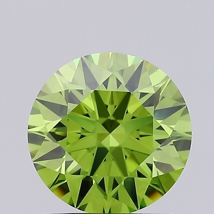 Ideal Loose Diamond - ROUND 1.54ct Fancy Vivid Green VVS1: Ideal Loose Diamond - ROUND 1.54ct Fancy Vivid Green VVS1 Source: This is a real non-mined Diamond that has been grown in a lab Shape: ROUND Carats: 1.54 Color: Fancy Vivid Green Certification: IGI Vi