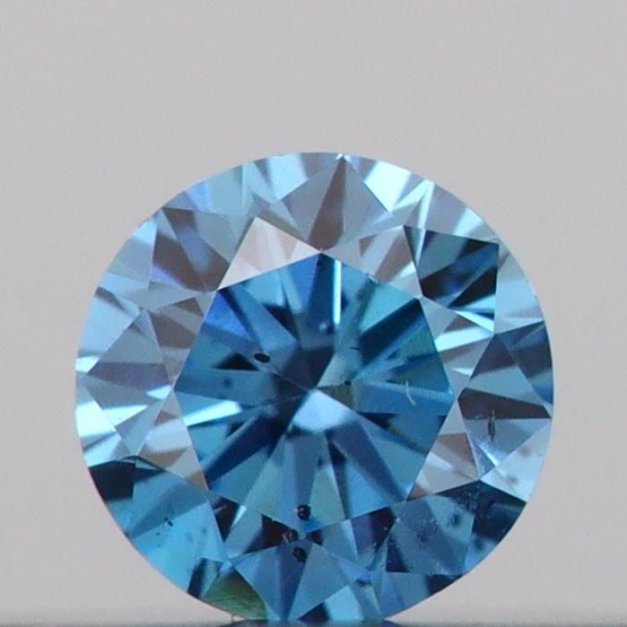 Loose Diamond - ROUND 0.11ct Fancy Vivid Blue SI1: Loose Diamond - ROUND 0.11ct Fancy Vivid Blue SI1 Source: This is a real non-mined Diamond that has been grown in a lab Shape: ROUND Carats: 0.11 Color: Fancy Vivid Blue Certification: IGI Video: