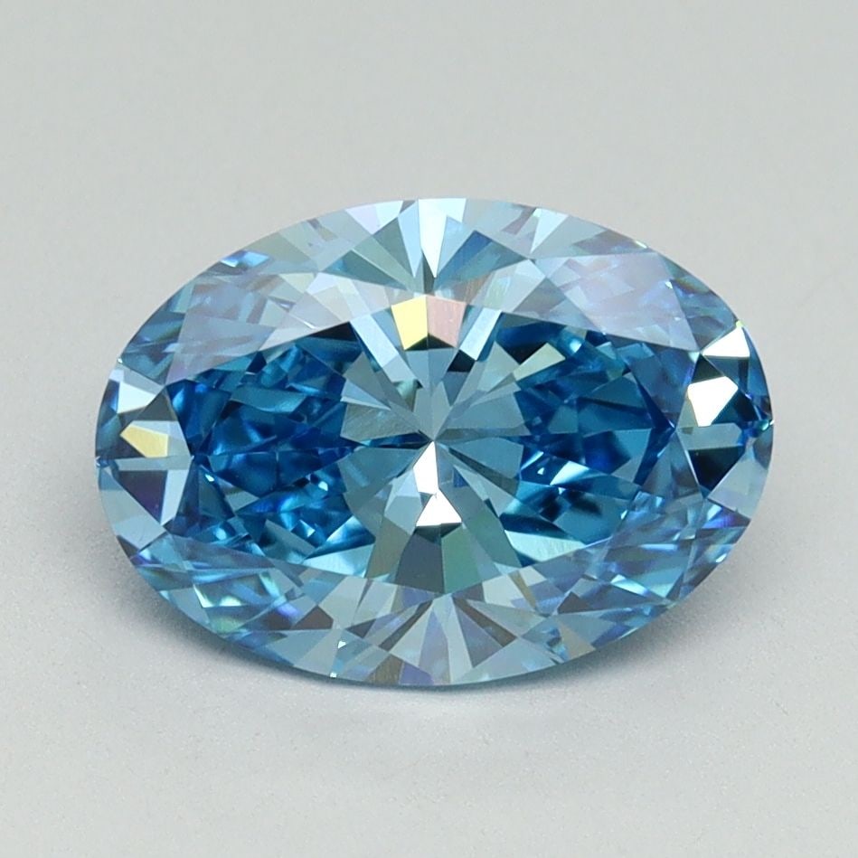 Loose Diamond - OVAL 2.05ct Fancy Vivid Blue VS1: Loose Diamond - OVAL 2.05ct Fancy Vivid Blue VS1 Source: This is a real non-mined Diamond that has been grown in a lab Shape: OVAL Carats: 2.05 Color: Fancy Vivid Blue Certification: IGI Video: