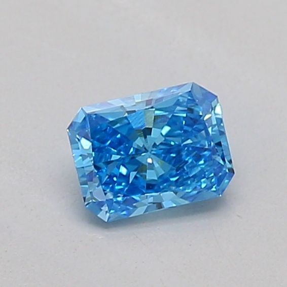 Loose Diamond - RADIANT 0.19ct Fancy Vivid Blue VVS2: Loose Diamond - RADIANT 0.19ct Fancy Vivid Blue VVS2 Source: This is a real non-mined Diamond that has been grown in a lab Shape: RADIANT Carats: 0.19 Color: Fancy Vivid Blue Certification: IGI Video: