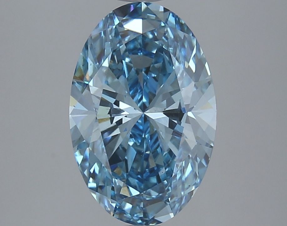 Loose Diamond - OVAL 2.82ct Fancy Vivid Blue VS2 (1 of 1)