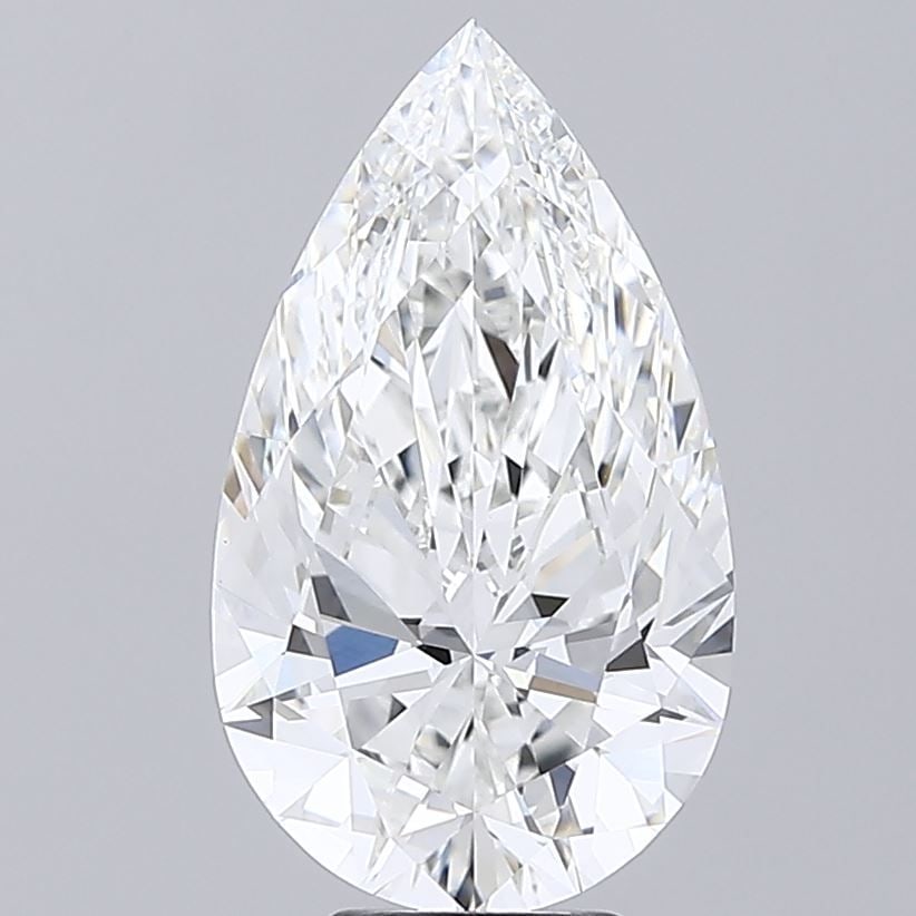 Loose Diamond - PEAR 7.08ct E VVS2: Loose Diamond - PEAR 7.08ct E VVS2 Source: This is a real non-mined Diamond that has been grown in a lab Shape: PEAR Carats: 7.08 Color: E Clarity: VVS2 Certification: IGI Video: