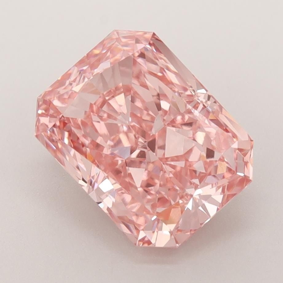 Loose Diamond - RADIANT 3.21ct Fancy Vivid Pink VVS2: Loose Diamond - RADIANT 3.21ct Fancy Vivid Pink VVS2 Source: This is a real non-mined Diamond that has been grown in a lab Shape: RADIANT Carats: 3.21 Color: Fancy Vivid Pink Certification: IGI Video: