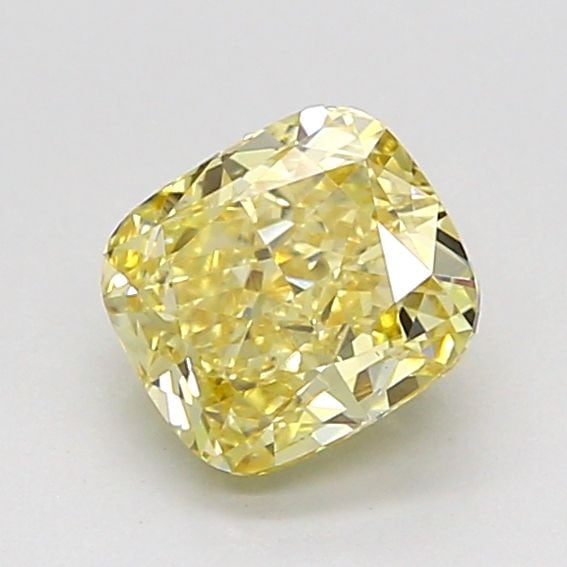 Loose Diamond - CUSHION MODIFIED 1.05ct Fancy Yellow VS1: Loose Diamond - CUSHION MODIFIED 1.05ct Fancy Yellow VS1 Source: This is a real non-mined Diamond that has been grown in a lab Shape: CUSHION MODIFIED Carats: 1.05 Color: Fancy Yellow Certification: I