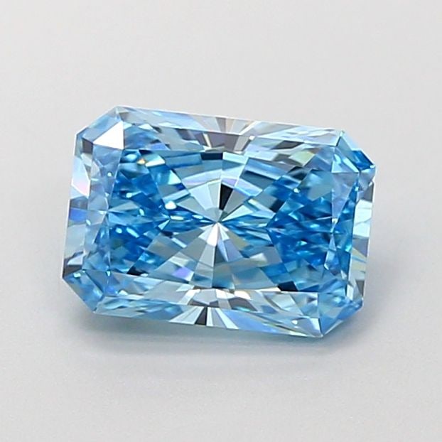 Loose Diamond - RADIANT 1.35ct Fancy Vivid Blue VVS2: Loose Diamond - RADIANT 1.35ct Fancy Vivid Blue VVS2 Source: This is a real non-mined Diamond that has been grown in a lab Shape: RADIANT Carats: 1.35 Color: Fancy Vivid Blue Certification: IGI Video:
