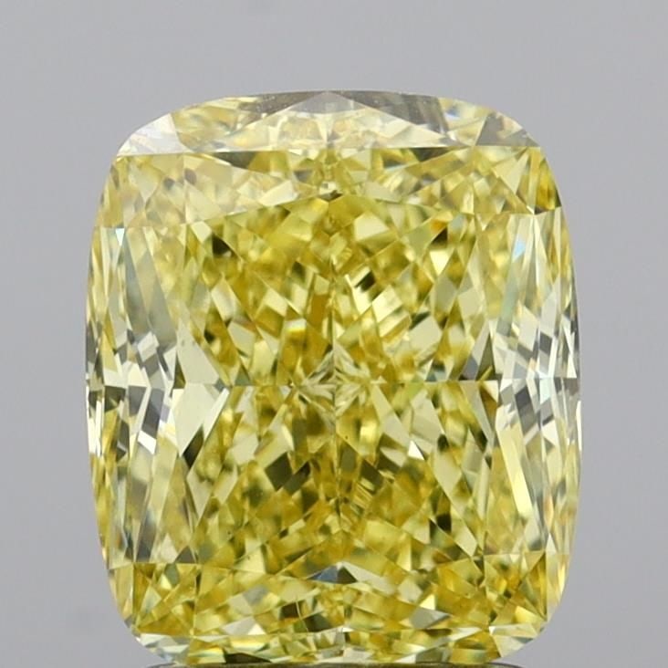 Loose Diamond - CUSHION MODIFIED 2.07ct Fancy Intense Yellow VVS2: Loose Diamond - CUSHION MODIFIED 2.07ct Fancy Intense Yellow VVS2 Source: This is a real non-mined Diamond that has been grown in a lab Shape: CUSHION MODIFIED Carats: 2.07 Color: Fancy Intense Yellow