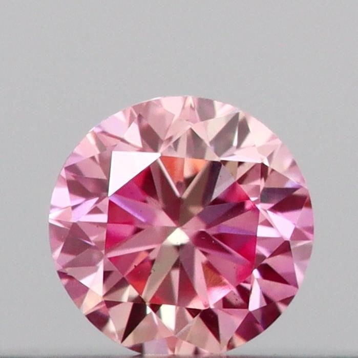 Loose Diamond - ROUND 0.11ct Fancy Vivid Pink VS2: Loose Diamond - ROUND 0.11ct Fancy Vivid Pink VS2 Source: This is a real non-mined Diamond that has been grown in a lab Shape: ROUND Carats: 0.11 Color: Fancy Vivid Pink Certification: IGI Video: