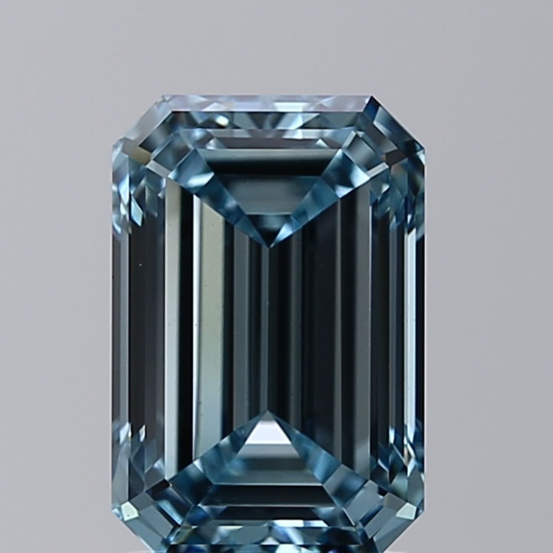 Loose Diamond - EMERALD 2.01ct Fancy Intense Blue VS1: Loose Diamond - EMERALD 2.01ct Fancy Intense Blue VS1 Source: This is a real non-mined Diamond that has been grown in a lab Shape: EMERALD Carats: 2.01 Color: Fancy Intense Blue Certification: IGI Vid