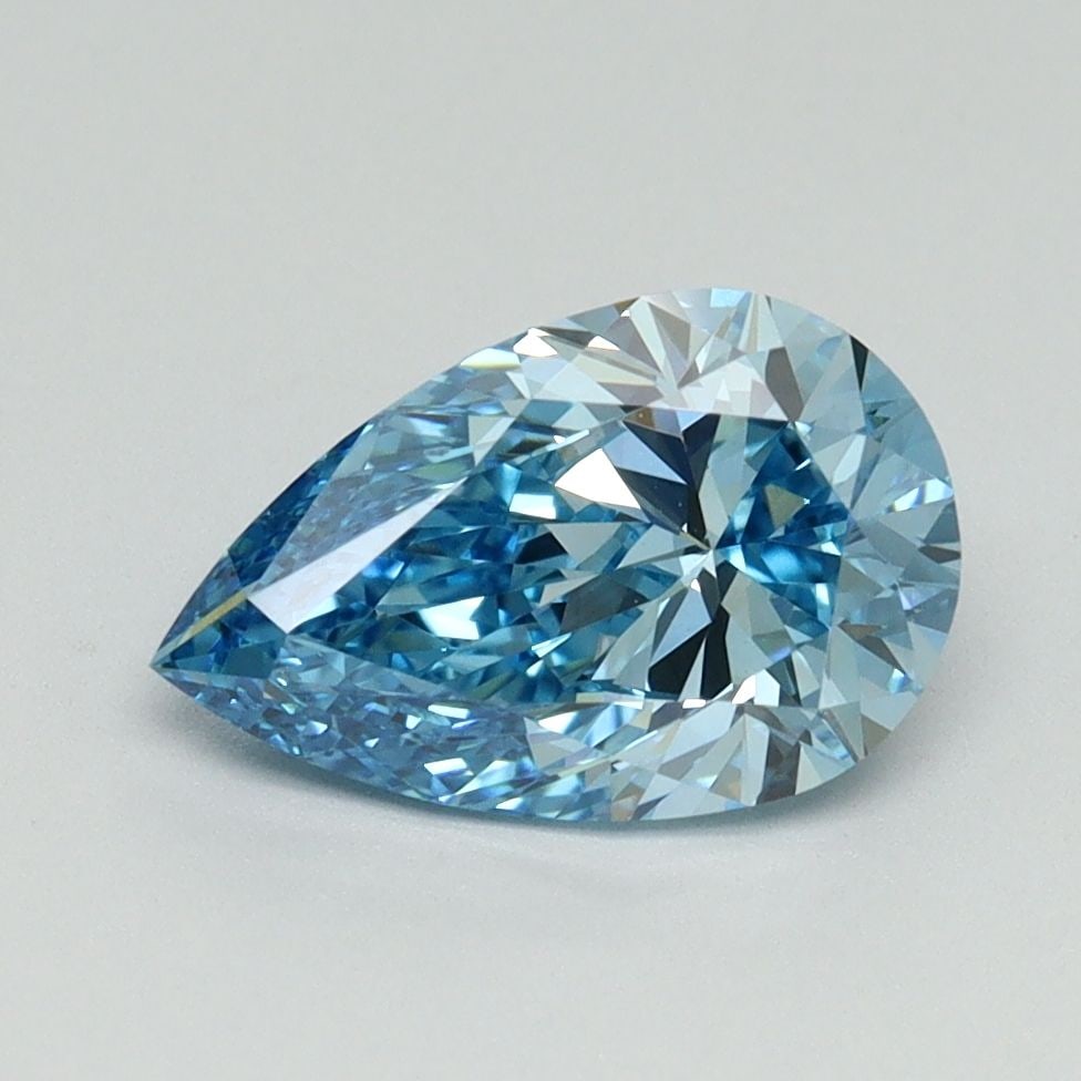 Loose Diamond - PEAR 1.5ct Fancy Vivid Blue VS2: Loose Diamond - PEAR 1.5ct Fancy Vivid Blue VS2 Source: This is a real non-mined Diamond that has been grown in a lab Shape: PEAR Carats: 1.5 Color: Fancy Vivid Blue Certification: IGI Video: