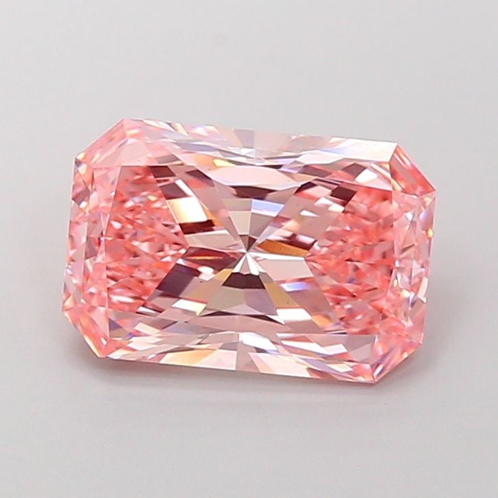 Loose Diamond - RADIANT 3.54ct Fancy Vivid Pink VS1: Loose Diamond - RADIANT 3.54ct Fancy Vivid Pink VS1 Source: This is a real non-mined Diamond that has been grown in a lab Shape: RADIANT Carats: 3.54 Color: Fancy Vivid Pink Certification: IGI Video: