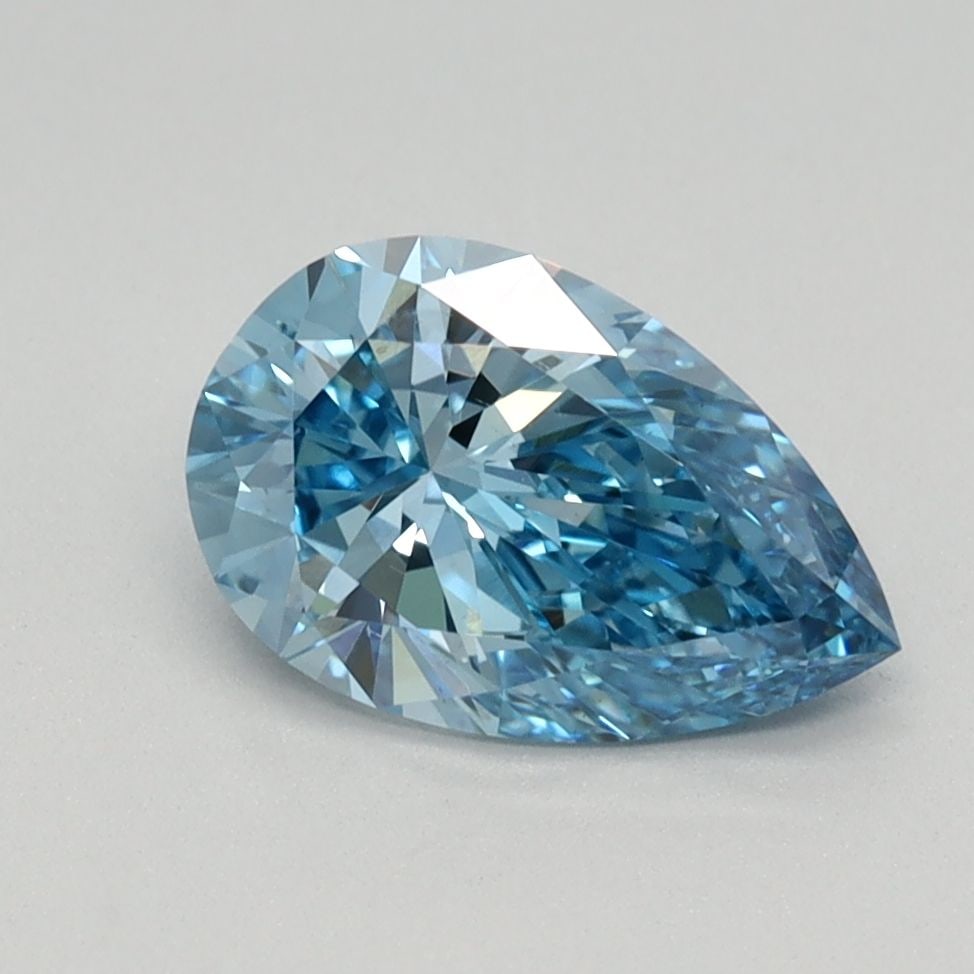 Loose Diamond - PEAR 1.11ct Fancy Vivid Blue VS1: Loose Diamond - PEAR 1.11ct Fancy Vivid Blue VS1 Source: This is a real non-mined Diamond that has been grown in a lab Shape: PEAR Carats: 1.11 Color: Fancy Vivid Blue Certification: IGI Video: