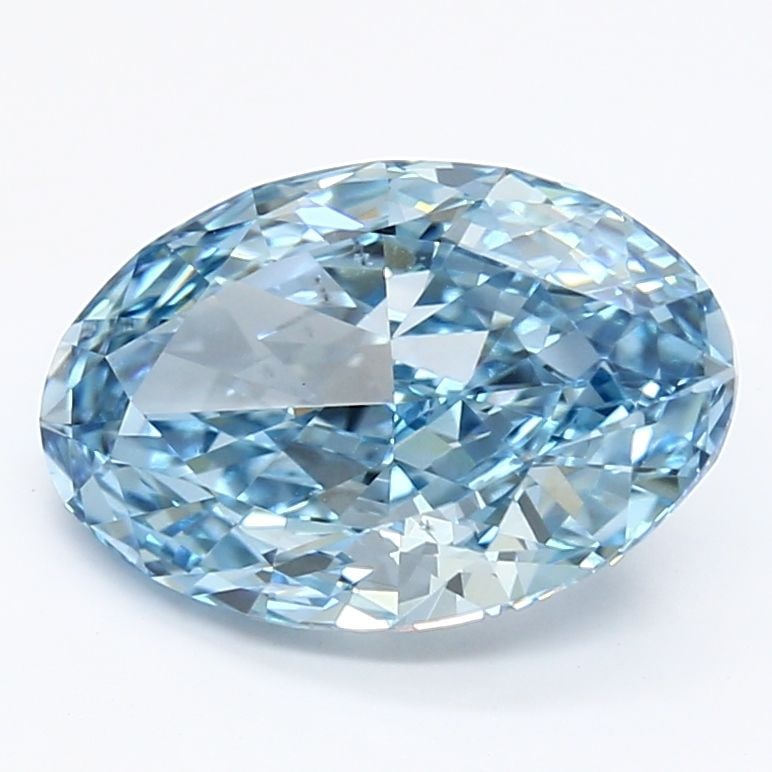 Loose Diamond - OVAL 2.69ct Fancy Vivid Blue VS1: Loose Diamond - OVAL 2.69ct Fancy Vivid Blue VS1 Source: This is a real non-mined Diamond that has been grown in a lab Shape: OVAL Carats: 2.69 Color: Fancy Vivid Blue Certification: IGI Video: