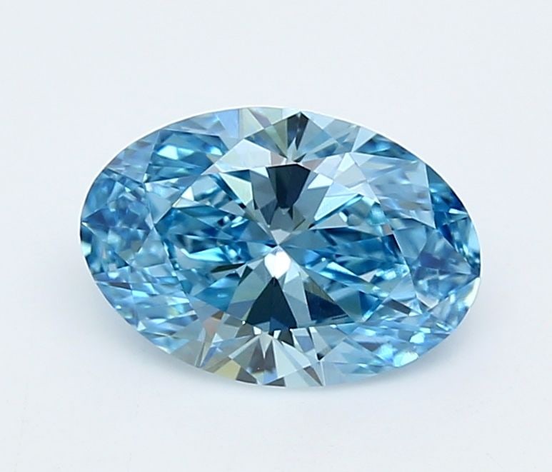 Loose Diamond - OVAL 2.05ct Fancy Vivid Blue VVS1: Loose Diamond - OVAL 2.05ct Fancy Vivid Blue VVS1 Source: This is a real non-mined Diamond that has been grown in a lab Shape: OVAL Carats: 2.05 Color: Fancy Vivid Blue Certification: IGI Video: