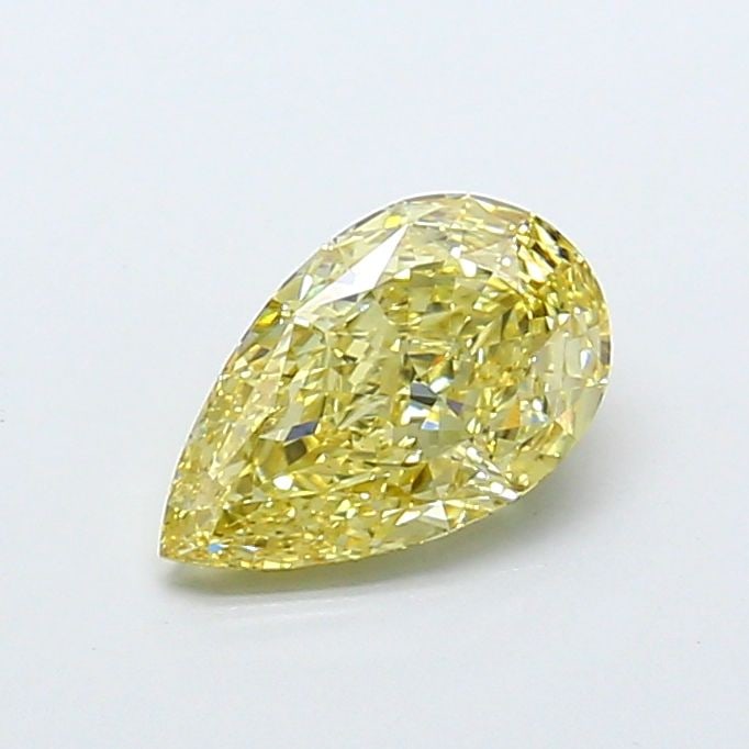 Loose Diamond - PEAR 2.02ct Fancy Intense Yellow VS1: Loose Diamond - PEAR 2.02ct Fancy Intense Yellow VS1 Source: This is a real non-mined Diamond that has been grown in a lab Shape: PEAR Carats: 2.02 Color: Fancy Intense Yellow Certification: IGI