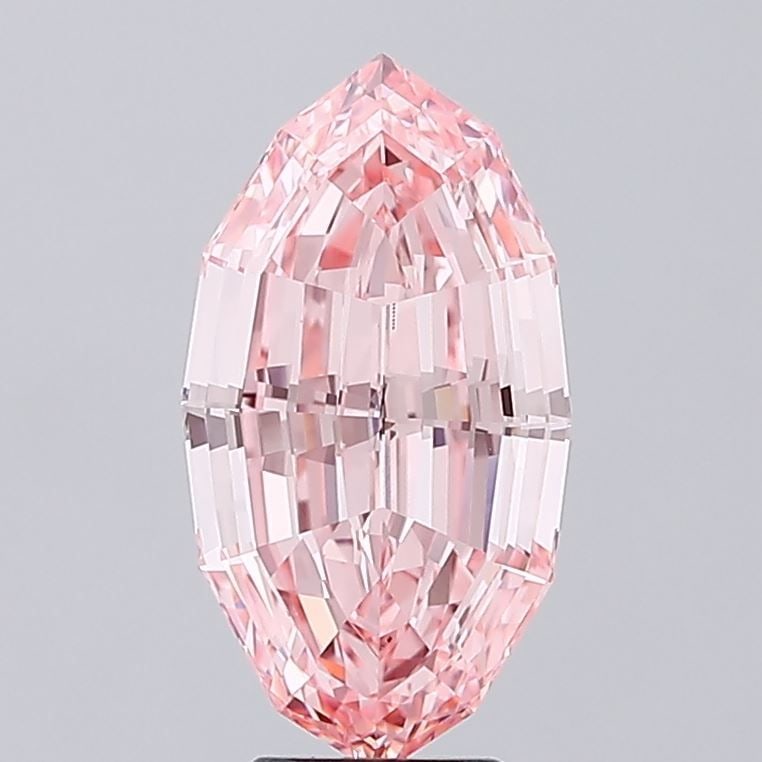 Loose Diamond - OTHER 5.22ct Fancy Vivid Pink VVS2: Loose Diamond - OTHER 5.22ct Fancy Vivid Pink VVS2 Source: This is a real non-mined Diamond that has been grown in a lab Shape: OTHER Carats: 5.22 Color: Fancy Vivid Pink Certification: IGI Video:
