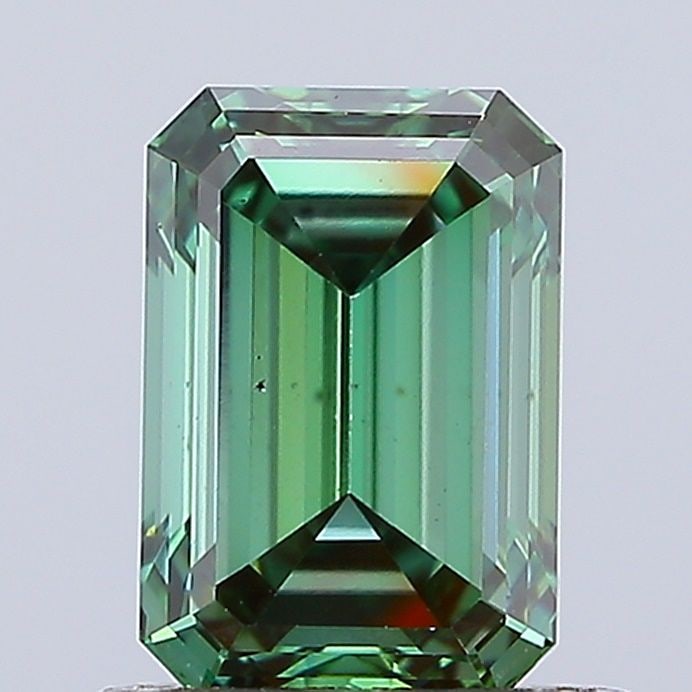 Loose Diamond - EMERALD 1.0ct Fancy Vivid Green VS2: Loose Diamond - EMERALD 1.0ct Fancy Vivid Green VS2 Source: This is a real non-mined Diamond that has been grown in a lab Shape: EMERALD Carats: 1.0 Color: Fancy Vivid Green Certification: IGI Video: