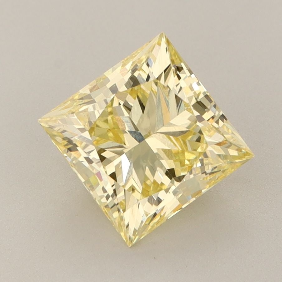 Loose Diamond - PRINCESS 2.07ct Fancy Intense Yellow VS1: Loose Diamond - PRINCESS 2.07ct Fancy Intense Yellow VS1 Source: This is a real non-mined Diamond that has been grown in a lab Shape: PRINCESS Carats: 2.07 Color: Fancy Intense Yellow Certification: I